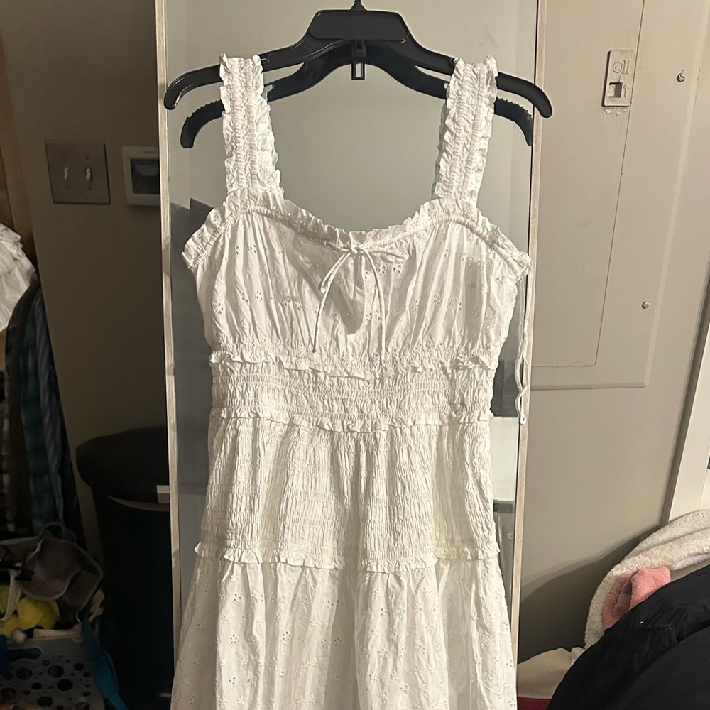 NWT GAP x DÔEN White Eyelet Midi Dress - M - Picture 7 of 8